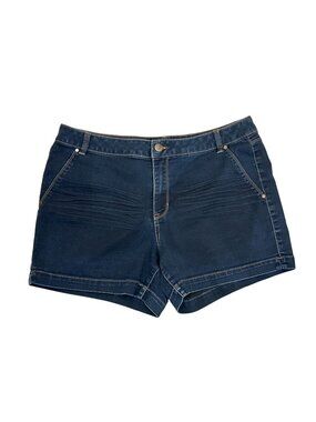 D.Jeans Dark Wash Stretch Denim Shorts – Size 16